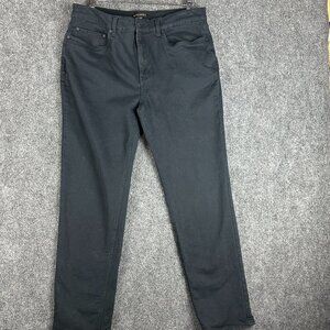 Banana Republic Pants Men 36 5 Pocket Pant Black Cotton Stretch Flat Front